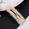 ins Internet celebrity hair clips, sweet and cute water diamond one-piece clips, fashionable bright diamond bb clips, square fashionable bangs hair clips Application Scenario